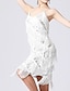 Χαμηλού Κόστους Φορέματα με Παγιέτες (Sequin)-Γυναικεία Φόρεμα για πάρτυ Φόρεμα με κρόσσια Φόρεμα με παγιέτες Μίντι φόρεμα Ασημί Μαύρο Λευκό Αμάνικο Μονόχρωμες Πούλιες Καλοκαίρι Άνοιξη Φθινόπωρο Λεπτές Τιράντες Μοντέρνα