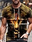 cheap Men&#039;s Plus Size T-shirts-Men&#039;s Plus Size Shirt Big and Tall Graphic Round Neck Print Short Sleeve Summer Designer Basic Big and Tall Casual Daily Tops