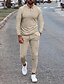cheap Men&#039;s Clothing-cross-border men‘s autumn new long-sleeved slim trend casual fashion sports suit trend