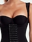 Недорогие Фитнес-корсет Waist Trainer-Корсет Жен. Фитнес-корсет Waist Trainer Корсеты Корректирующее белье Офис Бег Для спортивного зала Йога Черный Бежевый Спорт Дышащий Удобный На крючках Утягивание живота Пуш-ап Застёжка впереди