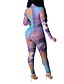 cheap Jumpsuits Clearance-Women&#039;s Jumpsuit Print Letter Turtleneck Active Home Street Regular Fit Long Sleeve Green Purple White S M L Spring