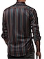cheap Men&#039;s Clothing-ouma   trade new style men‘s striped long-sleeved shirt  slim casual plus size shirt cross-border