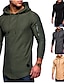 cheap Men&#039;s Clothing-Men&#039;s Hoodies &amp; Sweatshirts Shirt Zipper Round Neck Standard Spring, Fall, Winter, Summer Black khaki Dark Gray Army Green