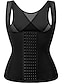 Недорогие Фитнес-корсет Waist Trainer-Корсет Жен. Фитнес-корсет Waist Trainer Корсеты Корректирующее белье Офис Бег Для спортивного зала Йога Черный Бежевый Спорт Дышащий Удобный На крючках Утягивание живота Пуш-ап Застёжка впереди