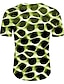 billige Geometrisk-Herre T-shirt Grafisk Rund hals Sort Blå Lilla Grøn Rosenrød Daglig Kortærmet Trykt mønster Tøj Basale