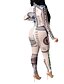 cheap Jumpsuits Clearance-Women&#039;s Jumpsuit Print Letter Turtleneck Active Home Street Regular Fit Long Sleeve Green Purple White S M L Spring