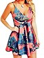 cheap Midi Dresses-Women&#039;s Sheath Dress Sundress Midi Dress Black Blue Pink Sleeveless Floral Lace up Spring Summer V Neck Boom Sale Dress S M L XL XXL