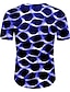 billige Geometrisk-Herre T-shirt Grafisk Rund hals Sort Blå Lilla Grøn Rosenrød Daglig Kortærmet Trykt mønster Tøj Basale