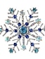 tanie Broszka-Damskie Cyrkonia Broszki Klasyczny Kwiat Spersonalizowane Elegancki Broszka Biżuteria Niebieski Na Ulica Randka
