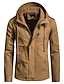 cheap Men’s Jackets &amp; Coats-Men&#039;s Coat Parka Casual / Daily Solid Color  Black / khaki / Army Green S / M / L