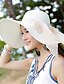 cheap Hats-Women&#039;s Elegant &amp; Luxurious Party Street Holiday Party Hat Solid Colored Bow Light Blue Beige Hat Portable Sun Protection UV Protection / White / Pink / Fall / Winter / Spring