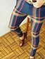 cheap Men&#039;s Bottoms-Men&#039;s Fashion Streetwear Pocket Dress Pants Chinos Trousers Pants Micro-elastic Casual Daily Lattice Mid Waist Breathable Soft Blue White Black Royal Blue Dark Blue M L XL XXL 3XL