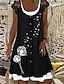 cheap Midi Dresses-Women&#039;s Shift Dress Mini Dress Black Navy Blue Gray Short Sleeve Floral Lace Spring Summer Crew Neck Basic 2022 S M L XL XXL XXXL