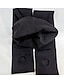 voordelige Leggings-Dames Fleece broek Broeken Polyester Hoge taille Volledige lengte Zwart Herfst winter