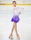 cheap Ice Skating Dresses , Pants &amp; Jackets-Figure Skating Dress Women&#039;s Girls&#039; Ice Skating Dress Outfits Purple Halo Dyeing Spandex High Elasticity Competition Skating Wear Handmade Crystal / Rhinestone Long Sleeve Ice Skating Figure Skating