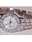 お買い得  クォーツ腕時計-ビーシスター 女性 クォーツ ダイアモンド クロノグラフ付き ファッション 腕時計 防水 デコレーション ステンレスストラップ 腕時計