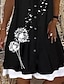 billiga Tankklänningar-Dam Skiftklänning Mini klänning Svart Marinblå Grå Kortärmad Blommig Spets Vår Sommar Rund hals Grundläggande 2023 S M L XL XXL XXXL