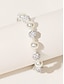 cheap Bracelets &amp; Bangles-Women&#039;s Bead Bracelet Bracelet Classic Wedding Fashion Holiday Plastic Bracelet Jewelry White For Wedding Daily Holiday Date