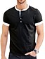 cheap Men&#039;s Clothing-Men&#039;s T shirt Color Block Round Neck Medium Spring &amp; Summer Blue Black Gray