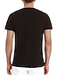 cheap Men&#039;s Clothing-Men&#039;s T shirt T-shirt Sleeve Basic Henley Medium Spring &amp; Summer Black Khaki White