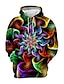 cheap Men&#039;s 3D Hoodies-Men&#039;s Unisex Pullover Hoodie Sweatshirt Graphic Prints Dazzle color Print Daily Sports 3D Print Casual Designer Hoodies Sweatshirts  Rainbow