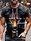 cheap Men&#039;s Plus Size T-shirts-Men&#039;s Plus Size Shirt Big and Tall Graphic Round Neck Print Short Sleeve Summer Designer Basic Big and Tall Casual Daily Tops