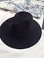 cheap Hats-Women&#039;s Chic &amp; Modern Party Wedding Daily Fedora Hat Pure Color Pure Color Wine Black Hat Portable Comfort Fashion / Winter / Spring / Vintage