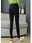 cheap Leggings-Women&#039;s Leggings Trousers Cotton Fleece Lining Mid Waist Basic Home Micro-elastic Full Length Comfort Solid Colored Black S / Plus Size / Slim