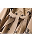 cheap Coats &amp; Trench Coats-Women&#039;s Trench Coat Lace up Patchwork Long Coat Black Blue Camel Beige Daily Single Breasted Fall Regular Fit S M L XL XXL 3XL / Winter