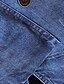 halpa Denim takit-naisten denim takki tavallinen takki normaali istuvuus lämmin hengittävä katuvaatteet tyylikäs takki kevät kesä pitkähihainen yksivärinen tasku laivastonsininen ulkona street päivittäin