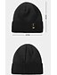 abordables Chapeaux Homme-Homme Chapeau Bonnet / Slouchy Extérieur Plein Air du quotidien Tricoté Couleur monochrome Coupe Vent Chaud Respirable Noir