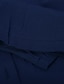 billiga Blusar och skjortor i plusstorlekar-Dam Extra stor storlek Blast Blus Skjorta Ensfärgat Ficka Knapp 3/4 ärm Tröjkrage Grundläggande Dagligen Tvättbart bomullstyg Höst Vår Grön Vit / Plusstorlekar