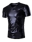 cheap Men&#039;s Tees &amp; Tank Tops-Men&#039;s Tee T shirt Tee Shirt Solid Colored V Neck Daily Sports Short Sleeve Slim Tops Basic Designer Exaggerated Big and Tall Black Silver Gold / Summer