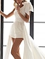 cheap Dresses-Women&#039;s Jumpsuit Solid Color Modern Style Belted Elegant One Shoulder Party Wedding Sleeveless Regular Fit White S M L Spring / Summer