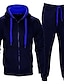 cheap Basic Tracksuits-Men&#039;s Tracksuit Sweatsuit Black and Blue Dark Gray and Blue Navy / Red Light gray and red Light gray and blue Sports &amp; Outdoor Clothing Apparel Hoodies Sweatshirts