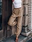 hesapli Kadın Pantolon-Kadın&#039;s daralan pantolon pantolon Pantolonlar Sahte Keten Yeşil Ordu Havuz Şarap Yüksek Bel Günlük Günlük Tam uzunluk Nefes Alabilir Tek Renk S M L XL XXL