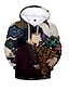 Недорогие Мужские пуловеры с капюшоном-herren damen anime demon slayer kimetsu no yaiba толстовка унисекс freizeit comics kapuzenpullover sweatshirt (m, agatsumazenitsu)