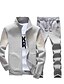 cheap Men&#039;s Tracksuits-Men&#039;s Tracksuit Sweatsuit Sports &amp; Outdoor Clothing Apparel Hoodies Sweatshirts  Navy Gray