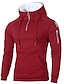 billige Basishættetrøjer og sweatshirts-Herre Hattetrøje Rødbrun Lysegrå Mørkegrå Sort Sej Vinter Tøj Hættetrøjer Sweatshirts