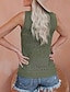 cheap Sweaters Clearance-Women&#039;s Sweater Vest Jumper Crochet Knit Cropped Knitted Hole Pure Color V Neck Stylish Casual Outdoor Daily Spring Summer Green Pink S M L / Sleeveless / Sleeveless / Holiday / Regular Fit