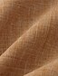 cheap Men&#039;s Casual Shirts-Men&#039;s Shirt Solid Color Stand Collar Street Casual Button-Down Short Sleeve Tops Casual Fashion Comfortable Black Light Green Khaki/Summer Shirts