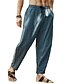 cheap Linen Pants-Men&#039;s Yoga Pants Drawstring Lightweight Pants / Trousers Linen Pants White Black Green Winter Summer Sports Activewear Micro-elastic Loose / Casual / Athleisure