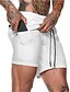 cheap Casual Shorts-Men&#039;s Shorts Pocket Basic Solid Colored Mid Waist White Black Gray M L XL