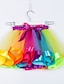 billiga Set-Flickor 3D Regnbåge T-shirt och kjol Kjolset Kortärmad Sommar Vår Höst Dagligen Polyester Barn 3-8 år Lös passning