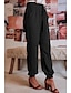 cheap Women&#039;s Pants-Women&#039;s Tapered pants Slacks Pants Trousers Faux Linen ArmyGreen Black Blue High Waist Casual Casual Full Length Breathable Solid Color S M L XL XXL