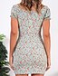 cheap Casual Dresses-Women&#039;s Sheath Dress Short Mini Dress Green White Navy Blue Short Sleeve Floral Pure Color Backless Print Spring Summer Off Shoulder Stylish Casual Vacation 2022 S M L XL XXL 3XL