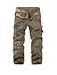 cheap Men&#039;s Pants &amp; Shorts-Men&#039;s Basic Cargo Straight Tactical Cargo Trousers Full Length Pants Daily Solid Colored Mid Waist Green Black Purple Army Green Khaki 28 29 30 31 32