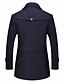 cheap Men&#039;s Jackets &amp; Coats-Men&#039;s Overcoat Peacoat Wool Coat Winter Long Solid Colored Basic Daily Black Wine Camel Brown Navy Blue Gray / Patchwork / Trench Coat