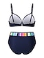 cheap Bikini Sets-Women&#039;s Swimwear Bikini Swimsuit Print Blue Black Army Green Padded Bathing Suits / Padded Bras