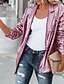 cheap Jackets-Women&#039;s Casual Jacket Sequins Regular Coat Black Silver Gold Rose Red Party Glamorous Glitter Open Front Fall Turndown Regular Fit XS S M L XL